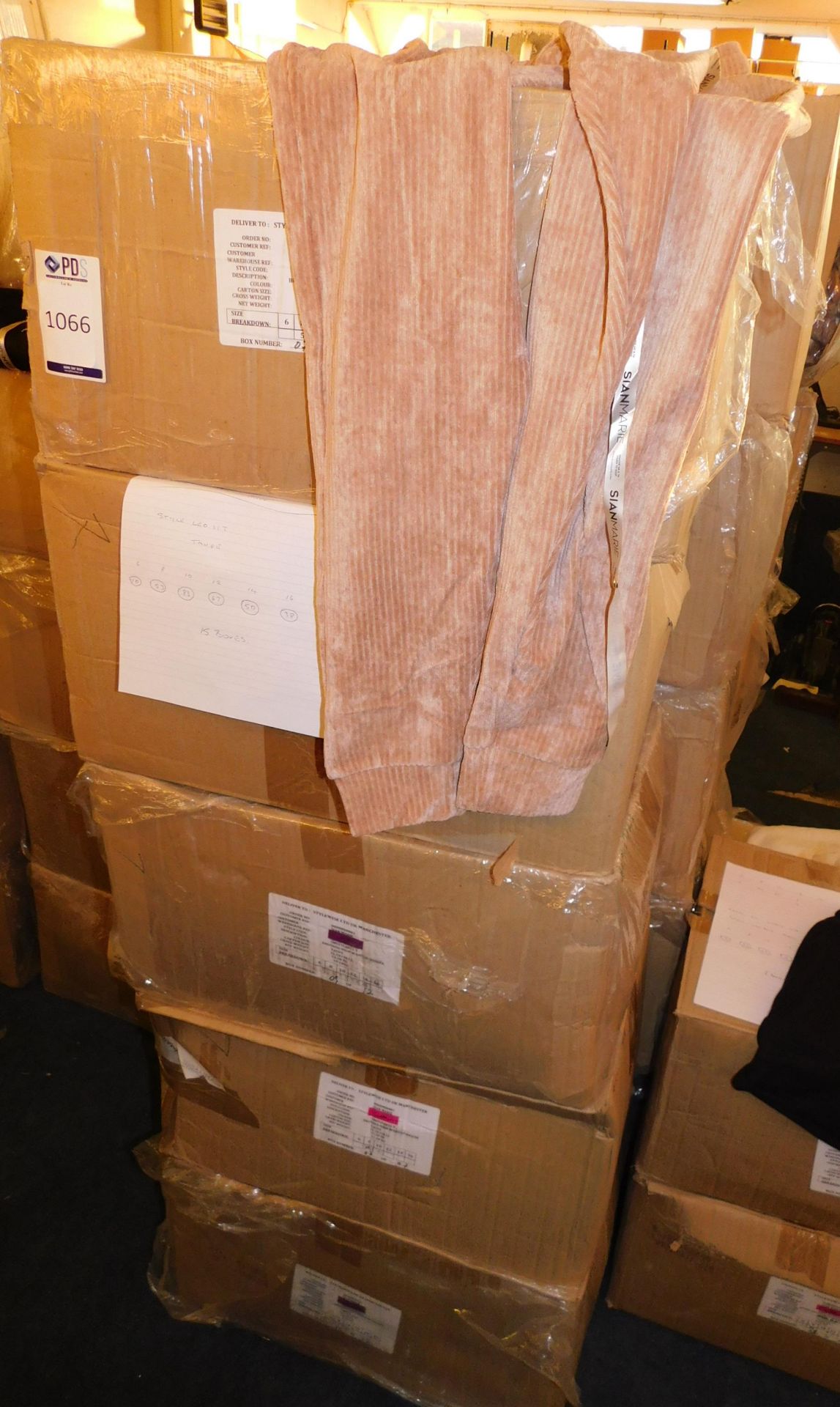 301 Sian Marie Brushed High Waisted Jogger, Taupe (15 Boxes) (Location Stockport. Please Refer to - Image 3 of 4
