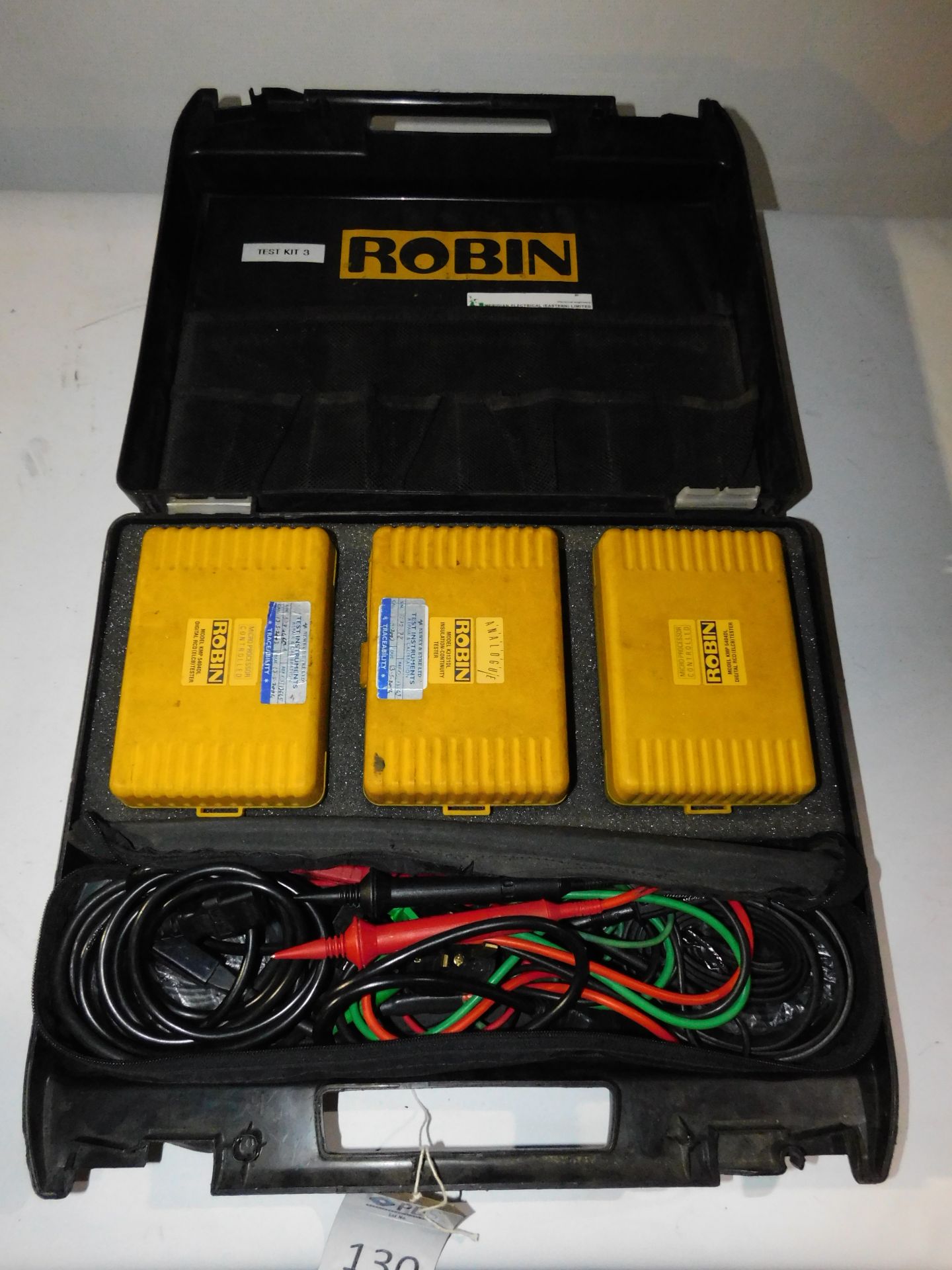 Robin Electrical Test Set Comprising: K3131DL Insulation Continuity Tester, KMP5404DL RCD Tester & a
