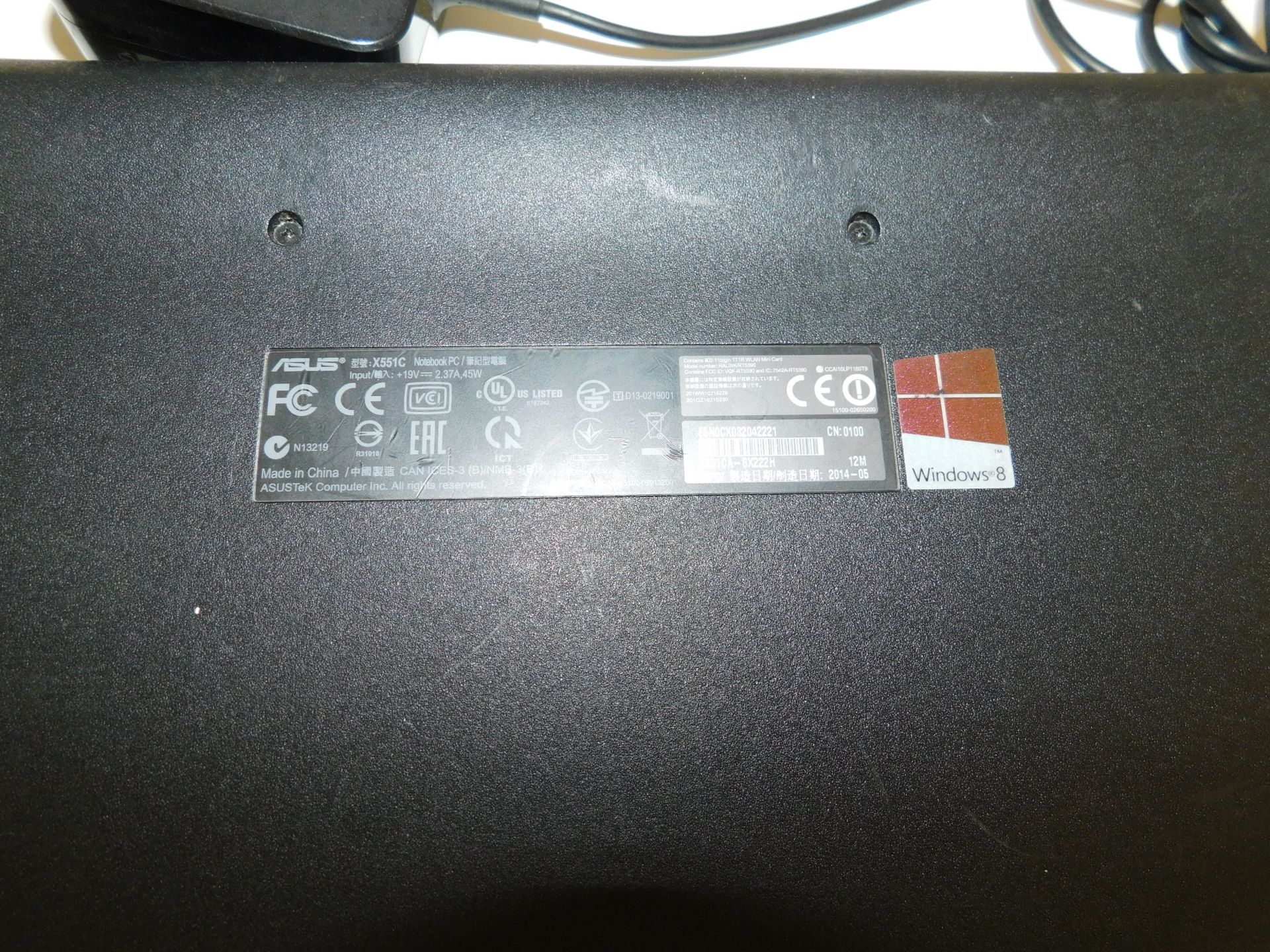 Asus X551C Laptop, i3 (No HDD) (Location Stockport. Please Refer to General Notes) - Image 3 of 3