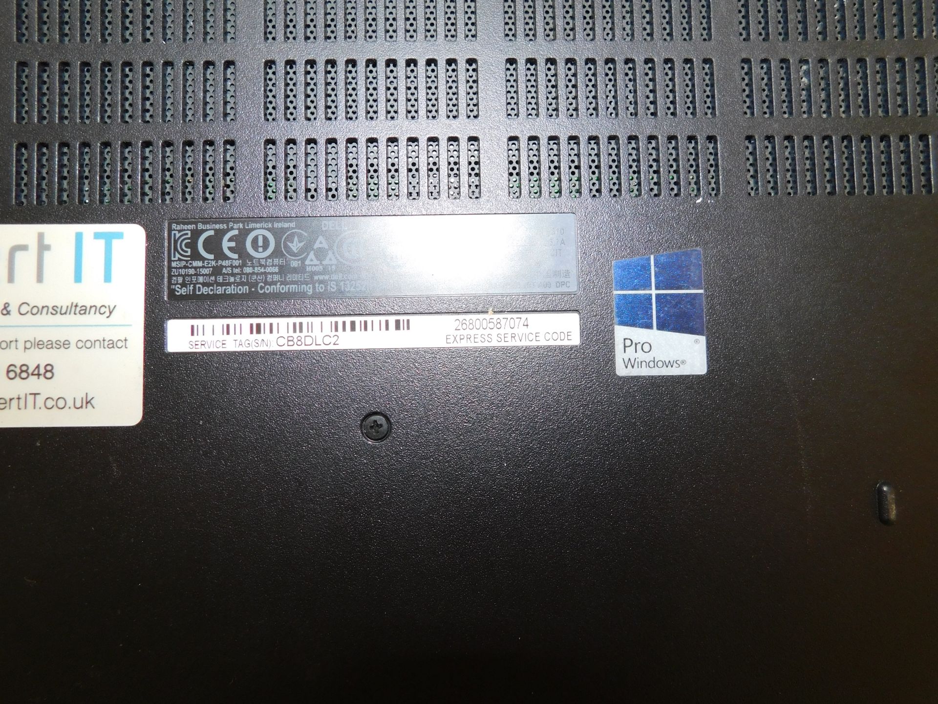 Dell Precision 3510 Laptop, i5, No PSU (No HDD) (Location Stockport. Please Refer to General Notes) - Image 3 of 3