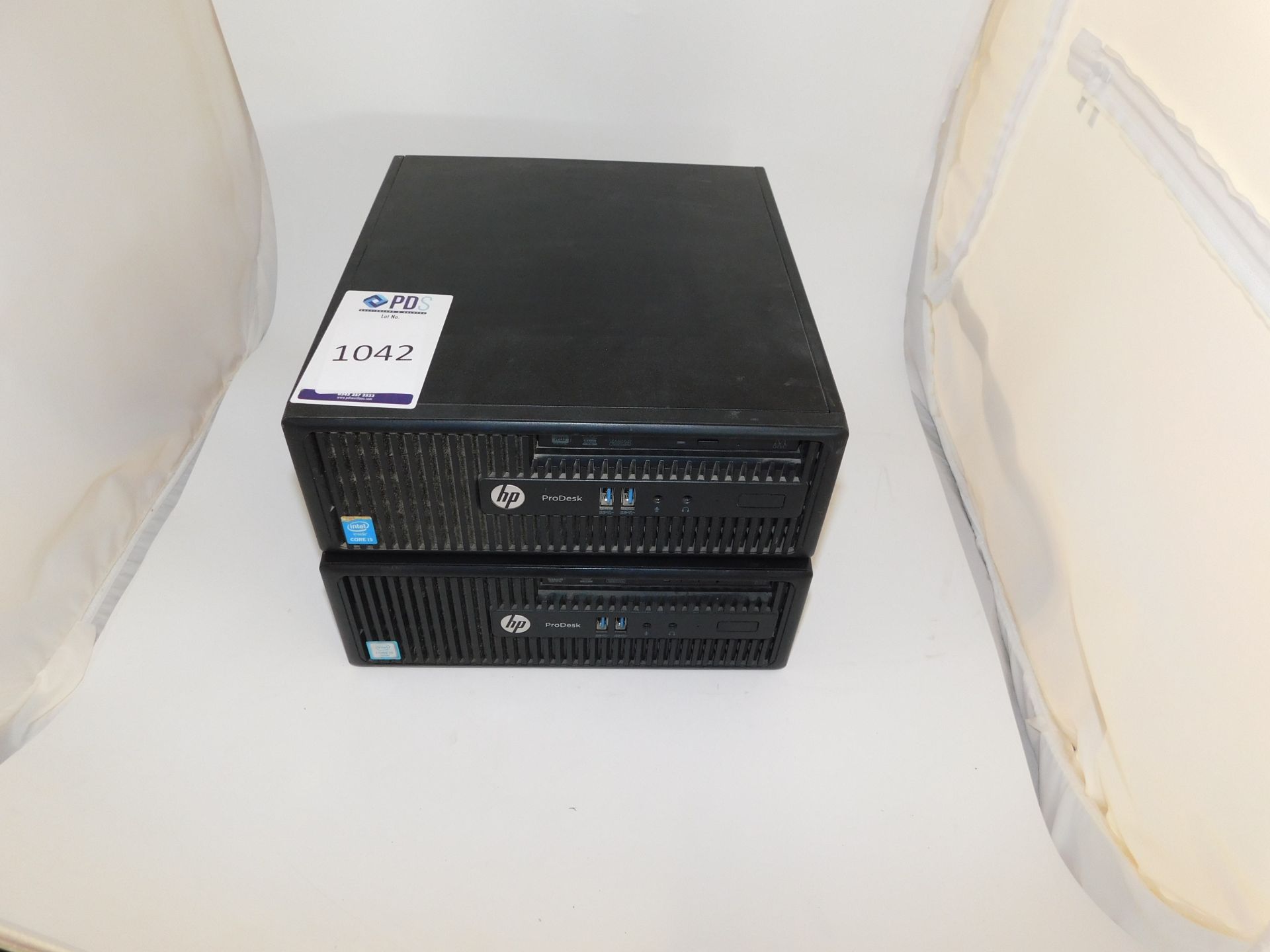 2 HP ProDesk Desktop Computers, i5 (No HDD’s) (Location Stockport. Please Refer to General Notes)