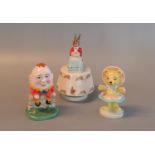 Royal Doulton bone china figurine 'Tessie Bear', together with a Royal Doulton 'Humpty Dumpty'