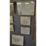 A collection of original maps to include; Emmanuel Bowen 'The County Palatine of Chester' (53 x 70cm