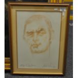 After Andrew Vicari, 'Homage to Carwyn James' limited edition print, signed in pencil by the artist,