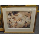 After Sir William Russell Flint RA: PPRWS (British 1880-1969), montage of female nudes, limited