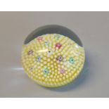 Baccarat Millefiori 'Zodiac' caned glass paperweight, inscribed to the base 'Baccarat France
