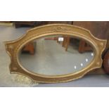 Adam style oval gilt framed mirror with foliate decoration and bevelled plate. (B.P. 21% + VAT)