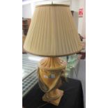 Modern urn shaped table lamp and shade. (B.P. 21% + VAT)