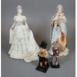 Coalport Queen Mary limited edition bone china figurine, together with an Eliza Farron Countess of