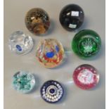 Collection of Caithness glass paperweights, all in original boxes, to include; Scottish Honours orb,