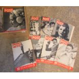 A box of 'Picture Post' Vintage Magazines. Picture Post was a magazine published in the UK from late