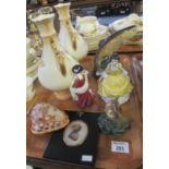 Collection of items to include Royal Doulton Pretty Ladies Coralie and a Coalport Poppy figurine,