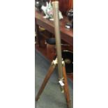 Reproduction brass telescope on tripod stand. Appearing unmarked. (B.P. 21% + VAT)