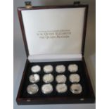 The official coin collection in honour of HM Queen Elizabeth, the Queen Mother. Twelve in fitted