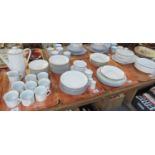 Four trays of Arzberg German china dinnerware and coffeeware items to include; cups, saucers, coffee