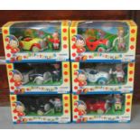 Set of six Corgi Noddy in Toyland boxed vehicles and figures to include Mr Sparks, Big Ears, PC
