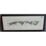 Alison Reid, 'Hare-chase', limited edition print, signed in pencil by the artist, dated 2009, 9 x