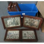 Collection of framed decoupage prints, (7) (B.P. 21% + VAT)