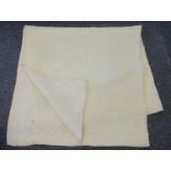 Yellow ground vintage cotton quilt. (B.P. 21% + VAT)