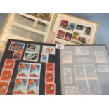 Stamp collection in two stockbooks and album including stockbook of Russian space stamps. (B.P.