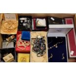 Collection of costume jewellery including gold plated bangles, cultured pearls etc. (B.P. 21% + VAT)