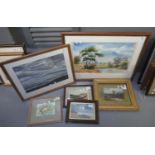 Group of assorted furnishing pictures, prints, watercolours etc., various (6) (B.P. 21% + VAT)