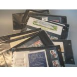 Great Britain collection of 1970's and 1980's stamp presentation packs in shoebox.