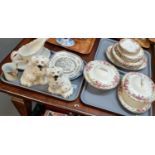 Three trays of assorted china to include: two trays of Royal Doulton 'English Rose' china,