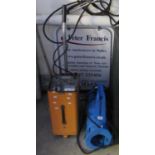 Wimall Hercules battery charger together with a Profi-jet 90 pressure washer. (2) (B.P. 21% + VAT)