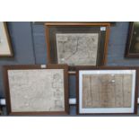 Three original maps to include; John Speed 'Caermarden', Christopher Saxton 'Cardigan' and John