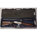 Beretta 12 bore single barrelled, automatic 12 bore shotgun, 29" barrel with multi-chokes, figured