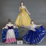 Two Royal Doulton Pretty Ladies figurines to include Elaine HN4718, and Sara HN4720, together with a