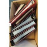Large box of empty postcard albums with plenty of pages (no cards). (B.P. 21% + VAT)