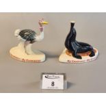 Two 1950's original Carlton Ware 'My Goodness- My Guinness' advertising figurines to include; sea