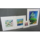 Group of unframed furnishing pictures, including after Dorian Spencer-Davies, L. Jones, Suzy