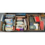 Three boxes of assorted books on poetry, art etc. to include: R.S Thomas collected poems 1945-