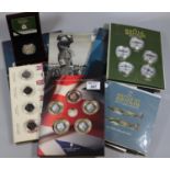 Collection of WWII/Battle of Britain etc. coins and ephemera to include Britain's Darkest House, The