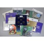 Collection of royal mint collectors coins all in original packaging to include 007 Pay Attention £