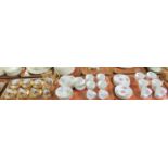 Three trays of assorted china to include: one tray of continental Bond ware china decorated in