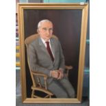 J M Ward, portrait study of a Welsh gentleman, signed and dated, oils on canvas. 125 x 73cm