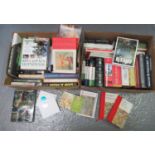 Two boxes of books to include Botany, Classical Mythology, Thesauruses, Architecture, etc. (2) (B.P.