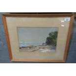 S.P Jackson, 'Portishead', signed, dated June 25th 1851, watercolours. 25 x 35cm approx, framed. (