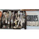 Collection of silver plated and other flatware. (B.P. 21% + VAT)