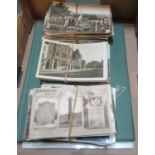 Postcards collection in old album and three bundles, mostly of Surrey including good selection of