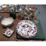 Tray of Mason's Ironstone 'Mandalay' items to include; cabinet plates, octagonal bowl, graduated set