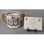 Paragon English fine bone china limited edition commemorative two handled loving mug to celebrate