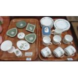 20 piece Royal Doulton 'Pastorale' coffee set, together with a tray of Wedgwood Jasperware and other