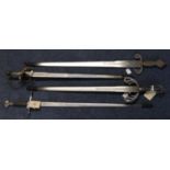 Group of probably Spanish made reproduction theatrical type swords. (4) (B.P. 21% + VAT)