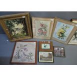 Group of assorted furnishing pictures to include Salem after Curnow Vosper, two botanical
