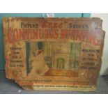 Vintage advertising card 'Patent Esse Stoves continuous burning, more healthy than gas fires and